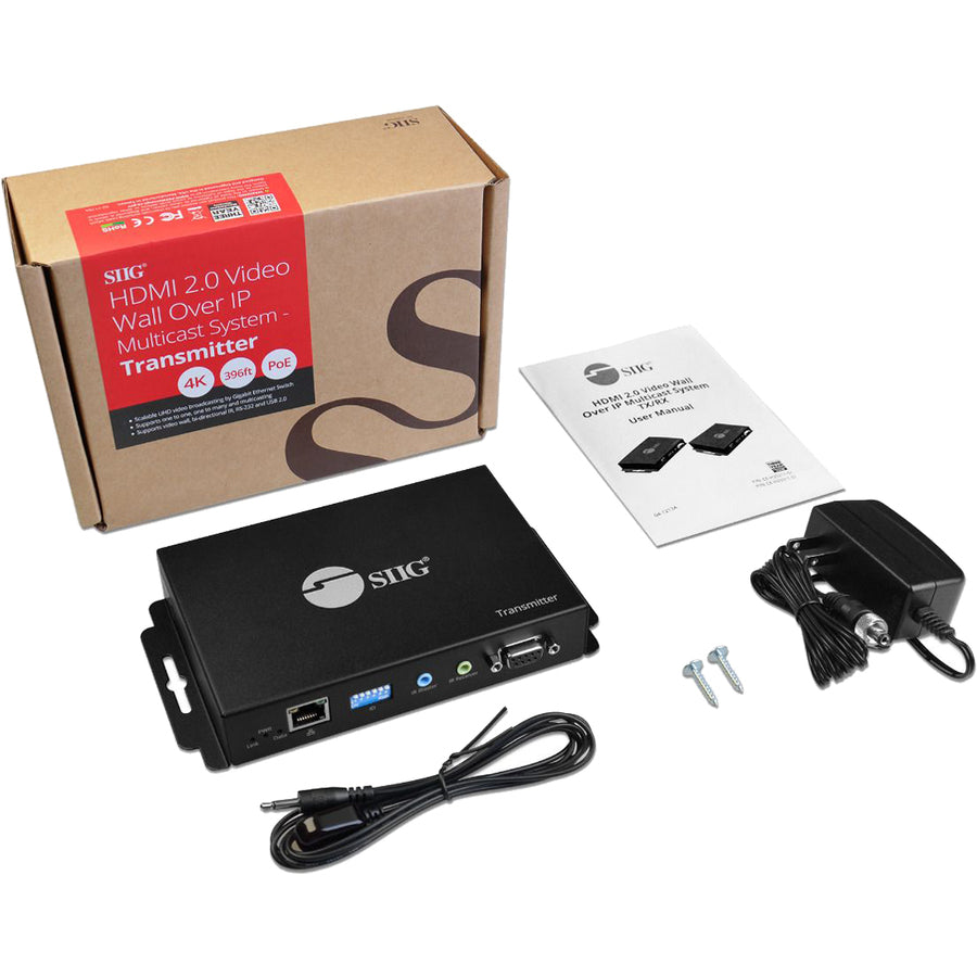 SIIG HDMI 2.0 4k@60Hz Over IP Matrix and Video Wall - Transmitter