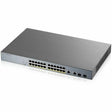 ZYXEL GS1350-26HP 24-Port Gigabit Smart Nebula Cloud Managed PoE Switch | 24 PoE+ Ports at 375W with 2 SFP Uplinks