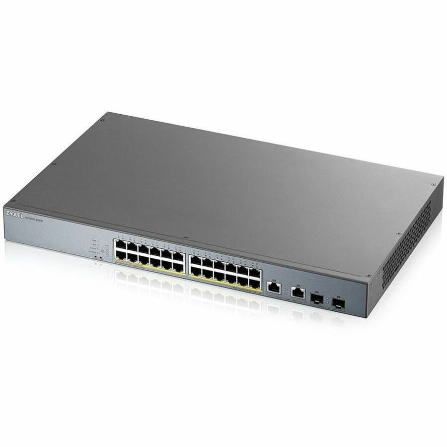ZYXEL GS1350-26HP 24-Port Gigabit Smart Nebula Cloud Managed PoE Switch | 24 PoE+ Ports at 375W with 2 SFP Uplinks