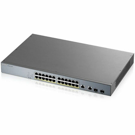 ZYXEL GS1350-26HP 24-Port Gigabit Smart Nebula Cloud Managed PoE Switch | 24 PoE+ Ports at 375W with 2 SFP Uplinks