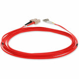AddOn 3m LC (Male) to SC (Male) Red OM1 Duplex Fiber OFNR (Riser-Rated) Patch Cable