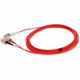 AddOn 3m LC (Male) to SC (Male) Red OM1 Duplex Fiber OFNR (Riser-Rated) Patch Cable