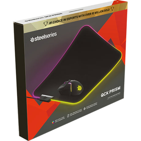 SteelSeries QcK Prism Cloth RGB Gaming Mouse Pad