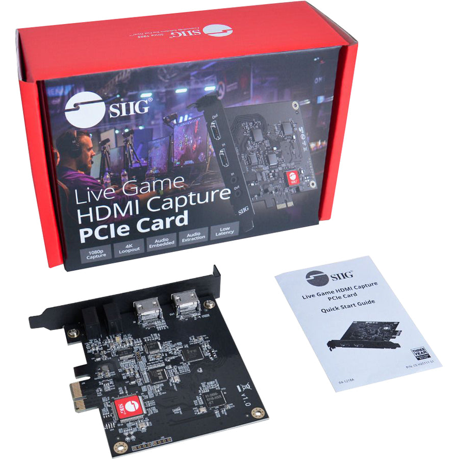 SIIG Live Game HDMI Capture PCIe Card 1080p