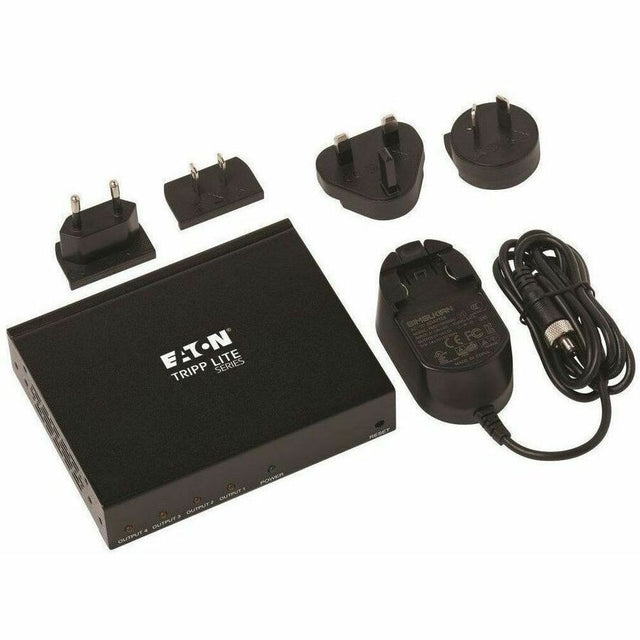 Eaton Tripp Lite Series 4-Port HDMI Splitter - 4K @ 60 Hz, 4:4:4, Multi-Resolution Support, HDR, HDCP 2.2, TAA