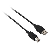 V7 USB A Male to USB B Male Cable USB 2.0 480 Mbps 3m/10ft Black