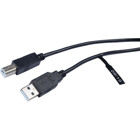 V7 USB A Male to USB B Male Cable USB 2.0 480 Mbps 3m/10ft Black