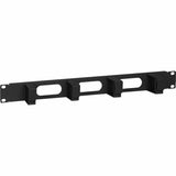 Intellinet 19" Cable Management Panel, 1U, 4 short plastic rings, Black