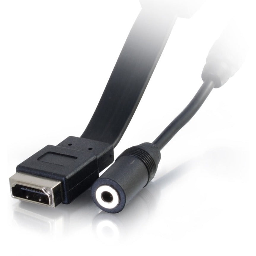 C2G HDMI, VGA, 3.5mm Audio Pass Through Single Gang Wall Plate with One Keystone - Aluminum