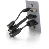 SINGLE GANG WP HDMI VGA 3.5MM