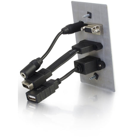 SINGLE GANG WP HDMI VGA 3.5MM