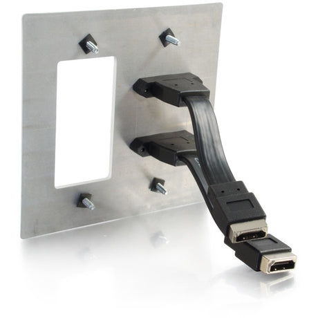 DOUBLE HDMI + DECORA WALL PLATE