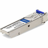 AddOn MSA and TAA Compliant 1000Base-BX SFP Transceiver (SMF, 1310nmTx/1550nmRx, 10km, LC, DOM, Rugged)