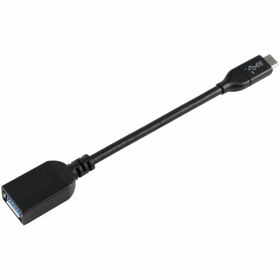 V7 USB A 5Gbps Female to USB-C Male cable 5 Gbps Black