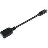 V7 USB A 5Gbps Female to USB-C Male cable 5 Gbps Black