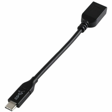 V7 USB A 5Gbps Female to USB-C Male cable 5 Gbps Black