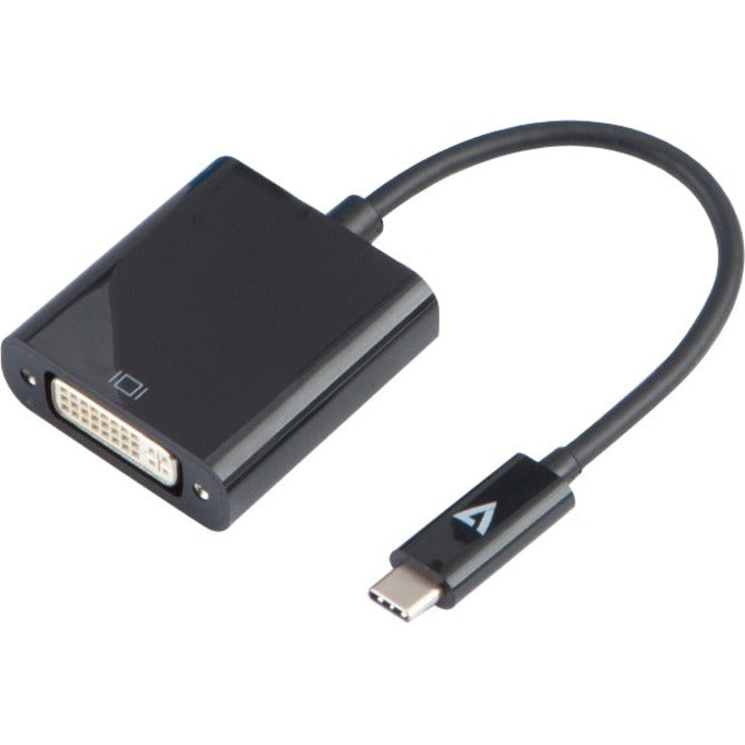 V7 USB-C Male to DVI-I Female 1080P FHD