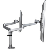 StarTech.com Desk Mount Dual Monitor Arm, Premium Articulating Desktop VESA Mount up to 27" (17.6lb/8kg) Displays, Height Adjustable