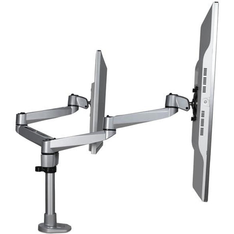 StarTech.com Desk Mount Dual Monitor Arm, Premium Articulating Desktop VESA Mount up to 27" (17.6lb/8kg) Displays, Height Adjustable