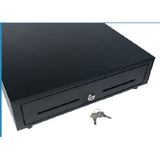 Star Micronics CD3-1616 Value Cash Drawer, Black 16Wx16D, 5Bill-5Coin - Printer-Driven, Cable Included, 2 Media Slots