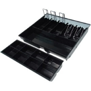 Star Micronics CD3-1616 Value Cash Drawer, Black 16Wx16D, 5Bill-5Coin - Printer-Driven, Cable Included, 2 Media Slots