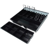 Star Micronics CD3-1616 Value Cash Drawer, Black 16Wx16D, 5Bill-5Coin - Printer-Driven, Cable Included, 2 Media Slots