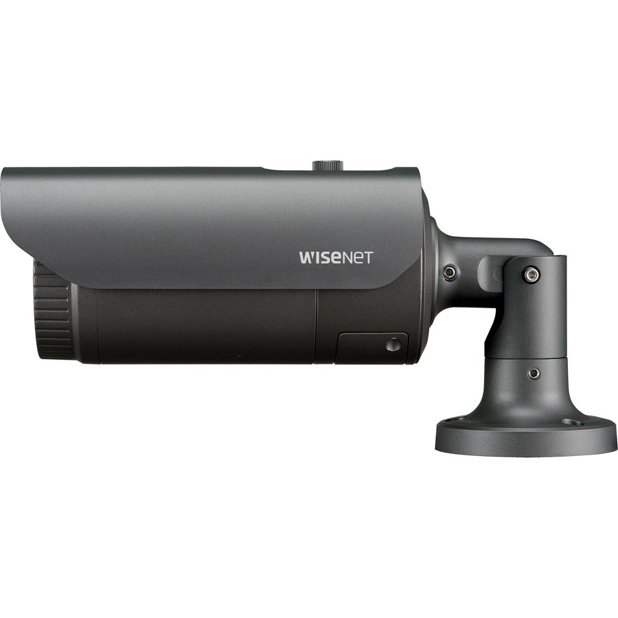 Wisenet QNO-8080R 5 Megapixel Outdoor Network Camera - Bullet - Dark Gray