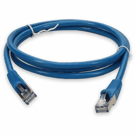 AddOn 7ft RJ-45 (Male) to RJ-45 (Male) Blue Microboot, Snagless Cat7 S/FTP PVC Copper Patch Cable