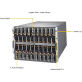 Supermicro SuperBlade SBI-4129P-C2N Server Barebone System - Blade - Socket P LGA-3647 - 2 x Processor Support