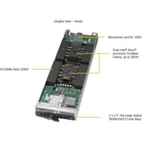 Supermicro SuperBlade SBI-4129P-C2N Server Barebone System - Blade - Socket P LGA-3647 - 2 x Processor Support