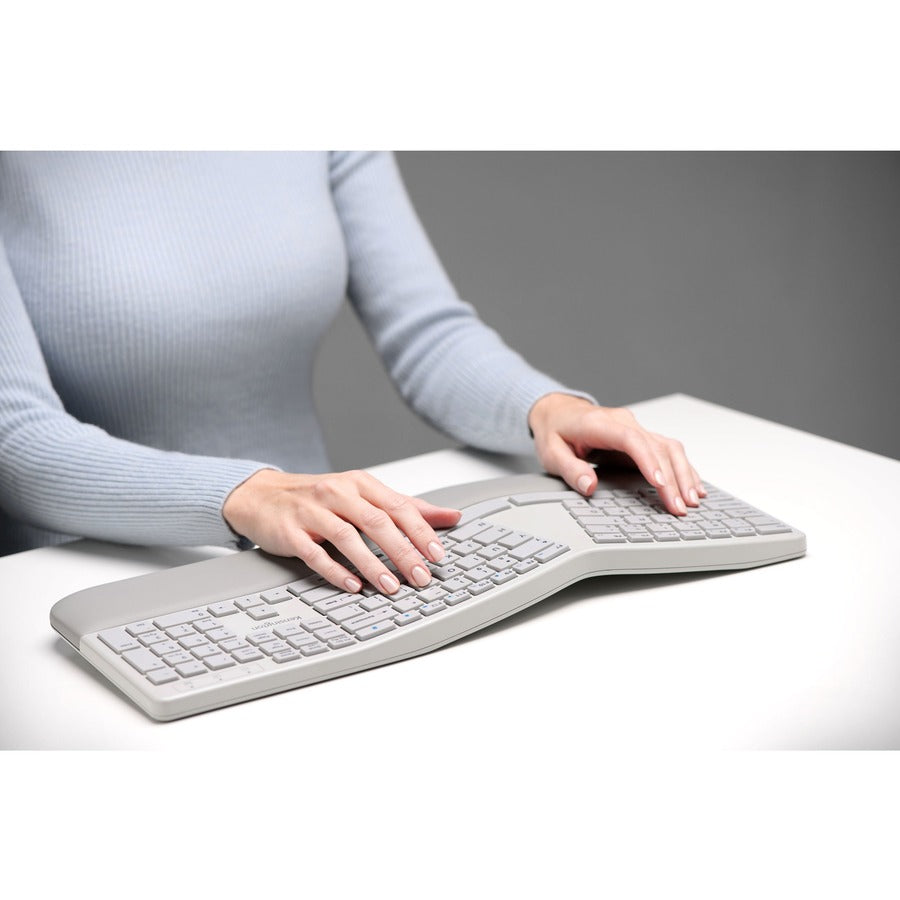 Kensington Pro Fit Ergo Wireless Keyboard and Mouse-Gray