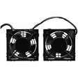 Eaton Tripp Lite Series SmartRack Wall-Mount Roof Fan Kit - Dual 230V High-Performance Fans, 210 CFM, 3 ft. (0.91 m) Cord, C14 Input