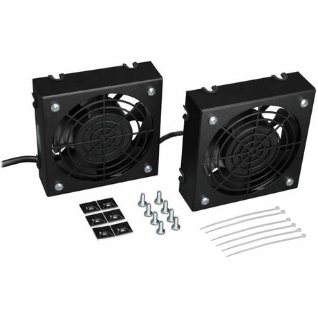 Eaton Tripp Lite Series SmartRack Wall-Mount Roof Fan Kit - Dual 230V High-Performance Fans, 210 CFM, 3 ft. (0.91 m) Cord, C14 Input