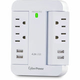 CyberPower GP400U4AWH Home Office 4 - Outlet Surge Protector with 500 J Surge Suppression