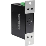 TRENDnet 5-Port Industrial Fast Ethernet DIN-Rail Switch, TI-E50, 5 x Fast Ethernet Ports, IP50 Rated, Extreme Temperature Operating Range, 1Gbps Switching Capacity, Lifetime Protection