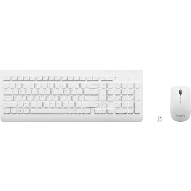 Lenovo 510 Wireless Combo Keyboard & Mouse (White) - US English (103P)