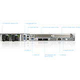 Asus RS500A-E10-RS12U Barebone System - 1U Rack-mountable - Socket SP3 - 1 x Processor Support