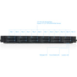 Asus RS500A-E10-RS12U Barebone System - 1U Rack-mountable - Socket SP3 - 1 x Processor Support