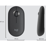 Logitech MK470 Slim Wireless Keyboard and Mouse Combo - Modern Compact Layout, Ultra Quiet - Graphite