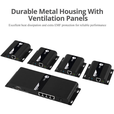 SIIG 1x4 HDMI Splitter HDbitT over IP Extender - 120m Over Cat6