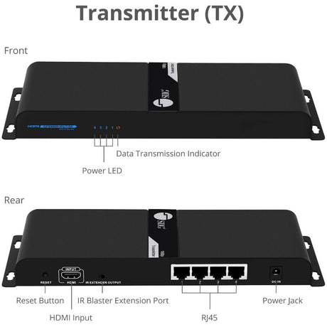 SIIG 1x4 HDMI Splitter HDbitT over IP Extender - 120m Over Cat6