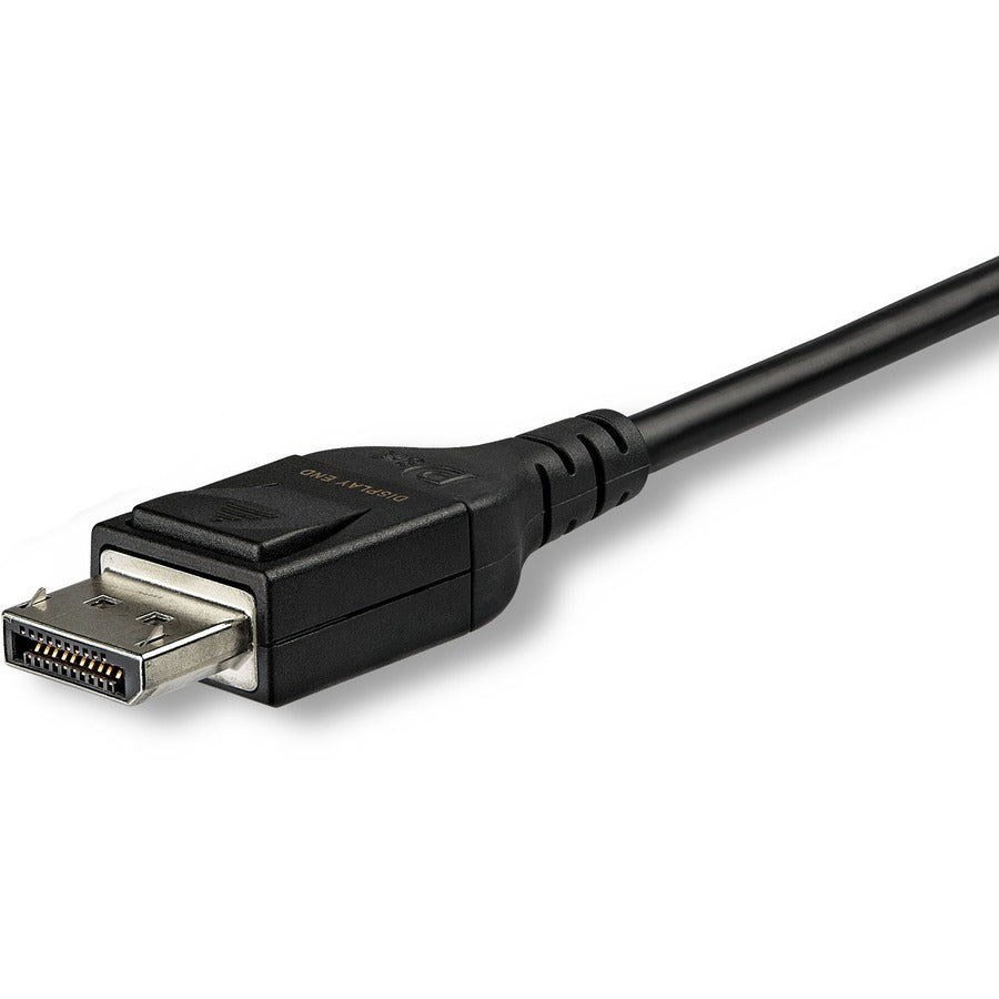 StarTech.com 50ft/15m DisplayPort Active Optical Cable, 8K 60Hz Video, HDR10, Fiber Optic DisplayPort 1.4 Cable, DP Monitor Cord w/Latches