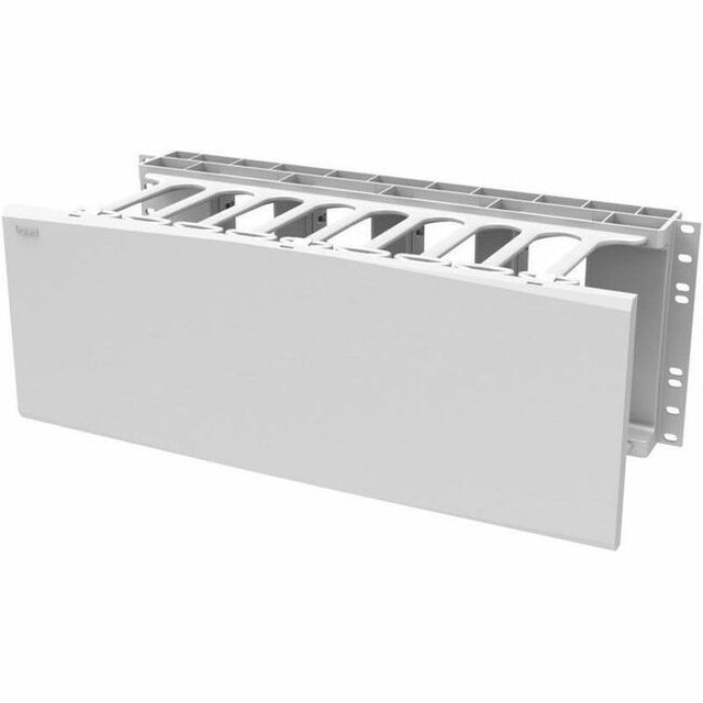 Ortronics Horizontal Cable Manager, Single Sided, 4 Rack Unit, White