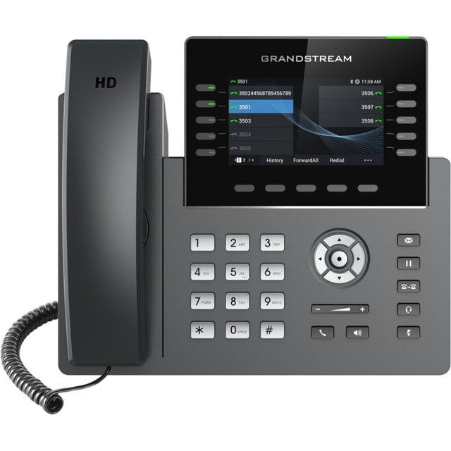Grandstream GRP2615 IP Phone - Corded - Corded/Cordless - Wi-Fi, Bluetooth - Desktop, Wall Mountable