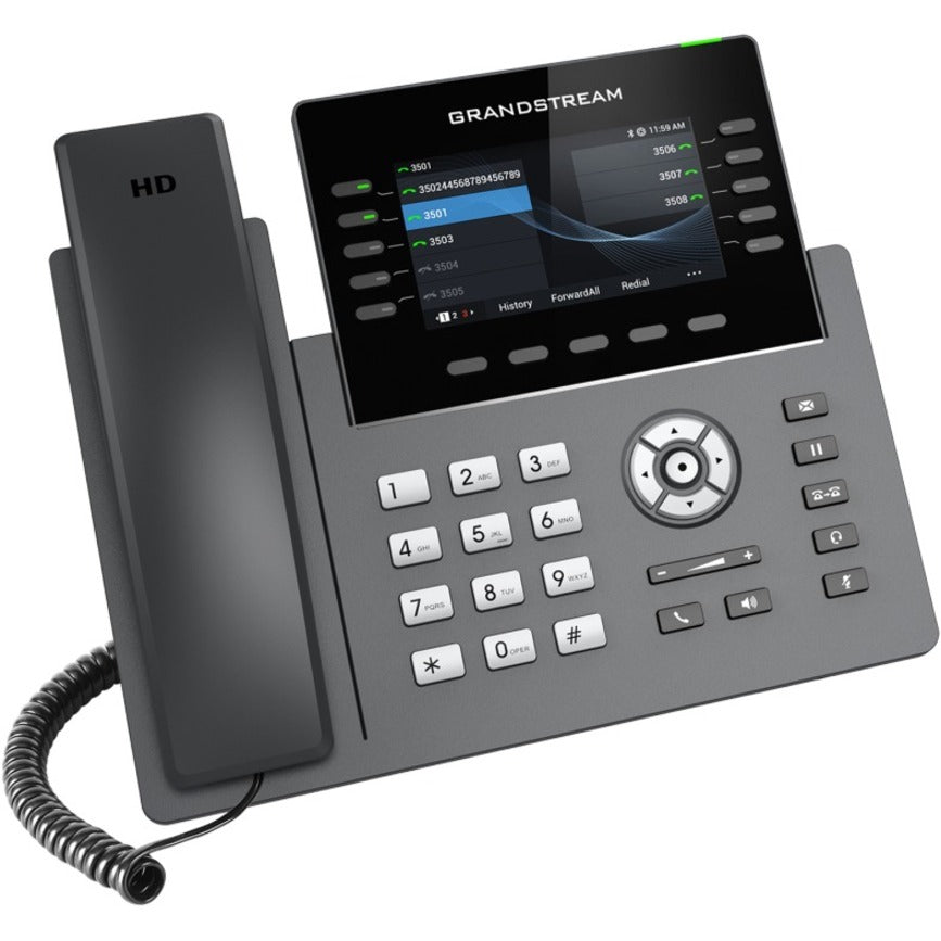 Grandstream GRP2615 IP Phone - Corded - Corded/Cordless - Wi-Fi, Bluetooth - Desktop, Wall Mountable