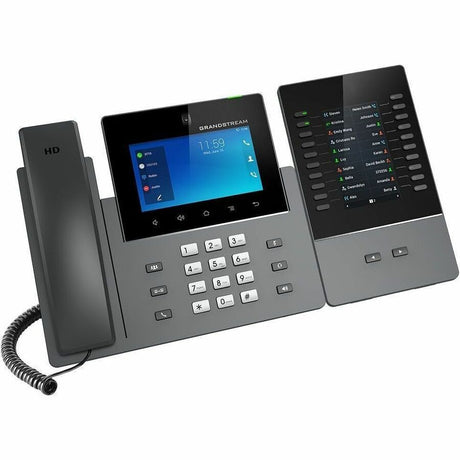 Grandstream GXV3350 IP Phone - Corded - Corded/Cordless - Bluetooth, Wi-Fi - 6 Multiple Conferencing - Built-in Camera - Stand Mountable