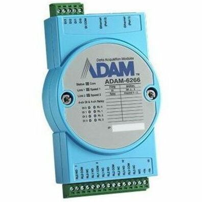 Advantech 4Relay/4DI IoT Modbus/SNMP/MQTT 2Ports Ethernet Remote I/O