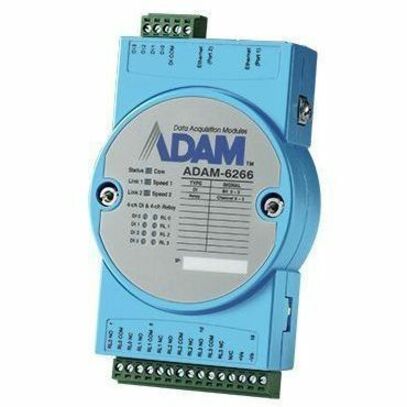 Advantech 4Relay/4DI IoT Modbus/SNMP/MQTT 2Ports Ethernet Remote I/O