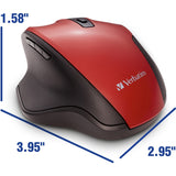 Verbatim Silent Ergonomic Wireless Blue LED Mouse - Red