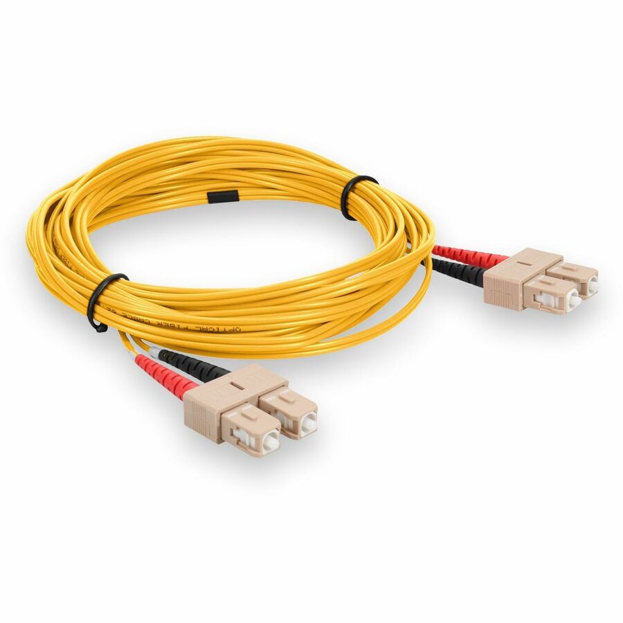 AddOn 3m SC (Male) to SC (Male) Yellow OM1 Duplex Fiber OFNR (Riser-Rated) Patch Cable